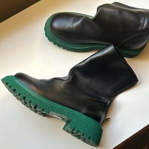 Anthropologie soft leather black boots